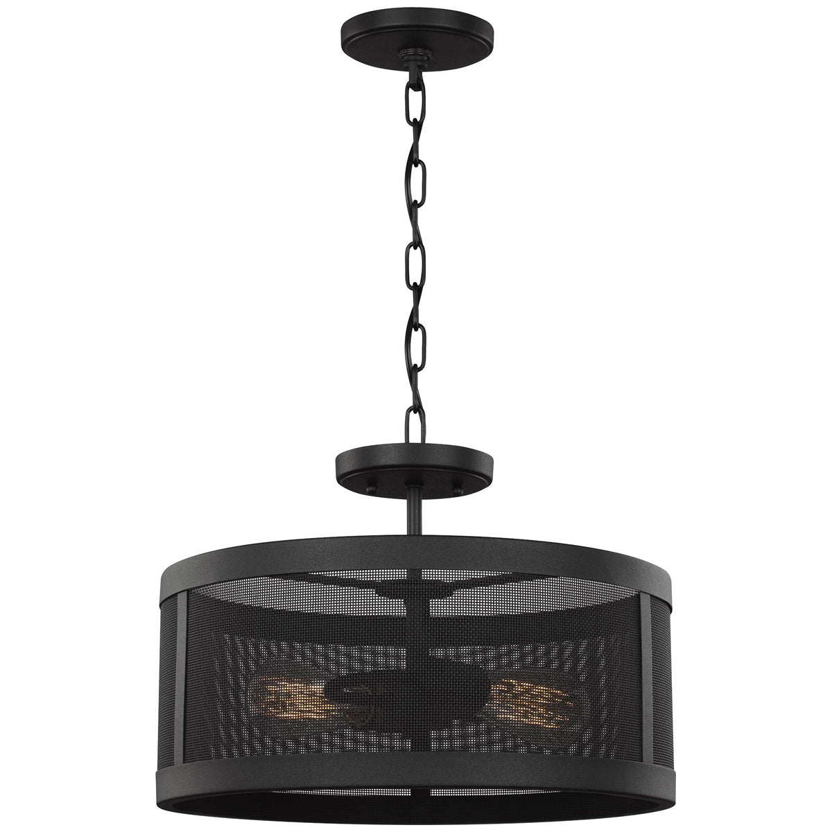 Sea Gull Lighting Gereon 2-Light Semi-Flush Convertible Pendant