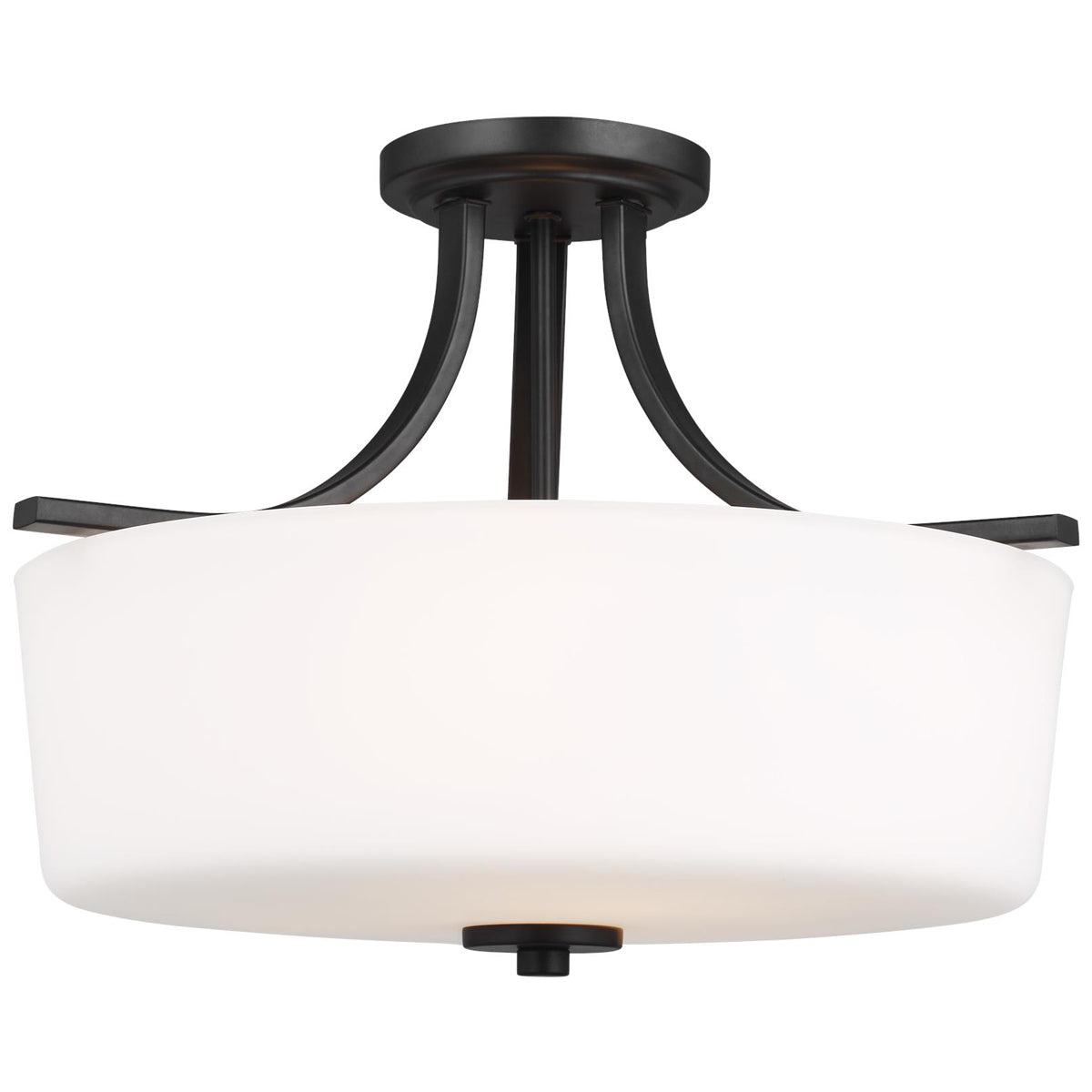 Sea Gull Lighting Kemal 3-Light Semi-Flush Mount without Bulb