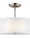 Sea Gull Lighting Elmwood Park 2-Light Semi-Flush Mount