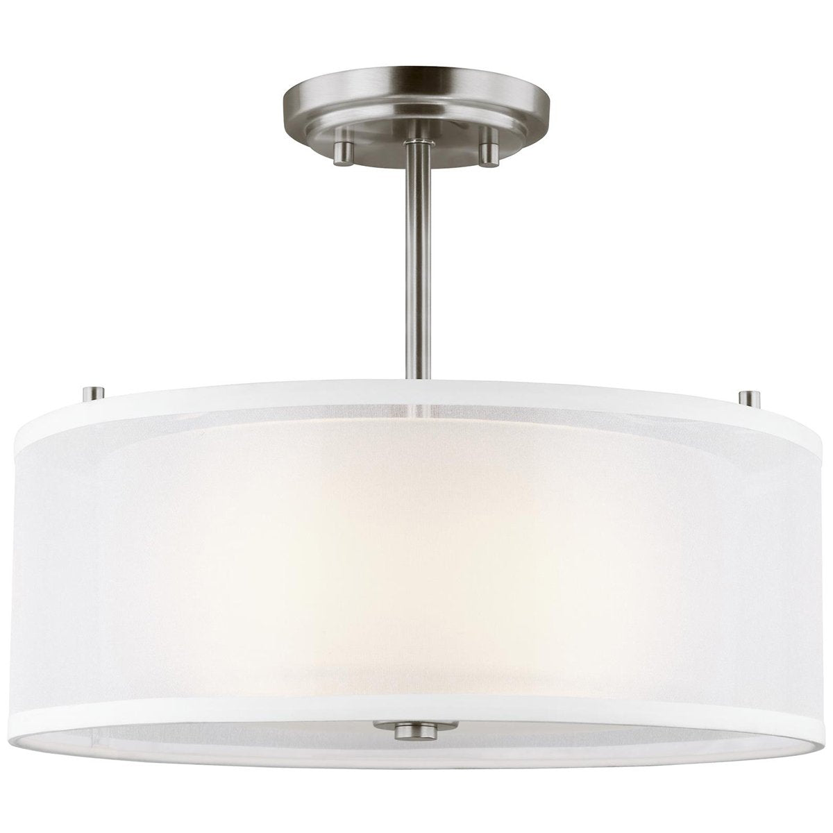 Sea Gull Lighting Elmwood Park 2-Light Semi-Flush Mount - 9.5W