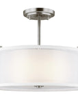 Sea Gull Lighting Elmwood Park 2-Light Semi-Flush Mount - 9.5W