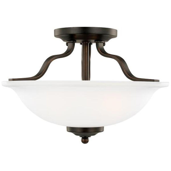 Sea Gull Lighting Emmons 2-Light Semi-Flush without Bulb