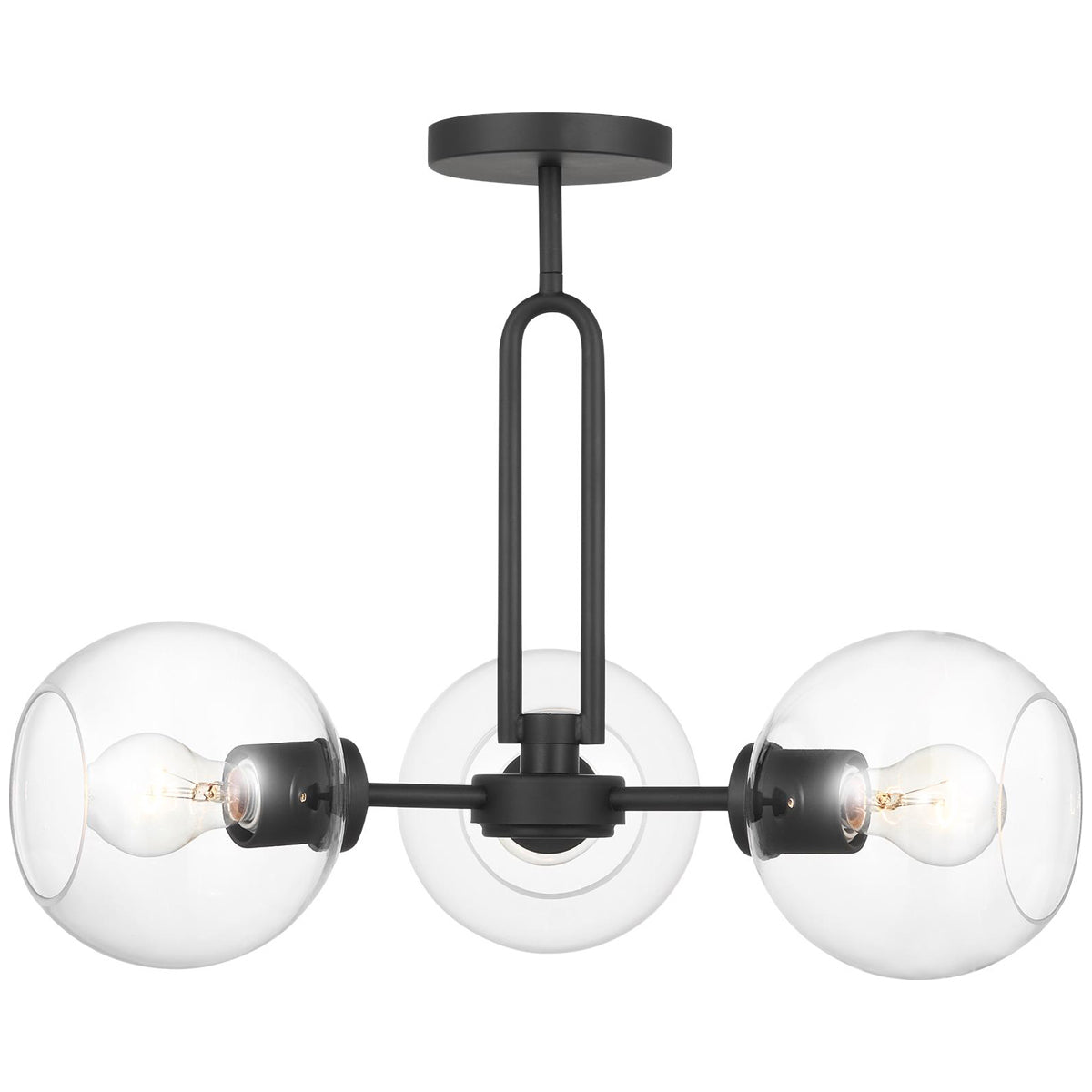 Sea Gull Lighting Codyn 3-Light Semi-Flush Convertible Pendant