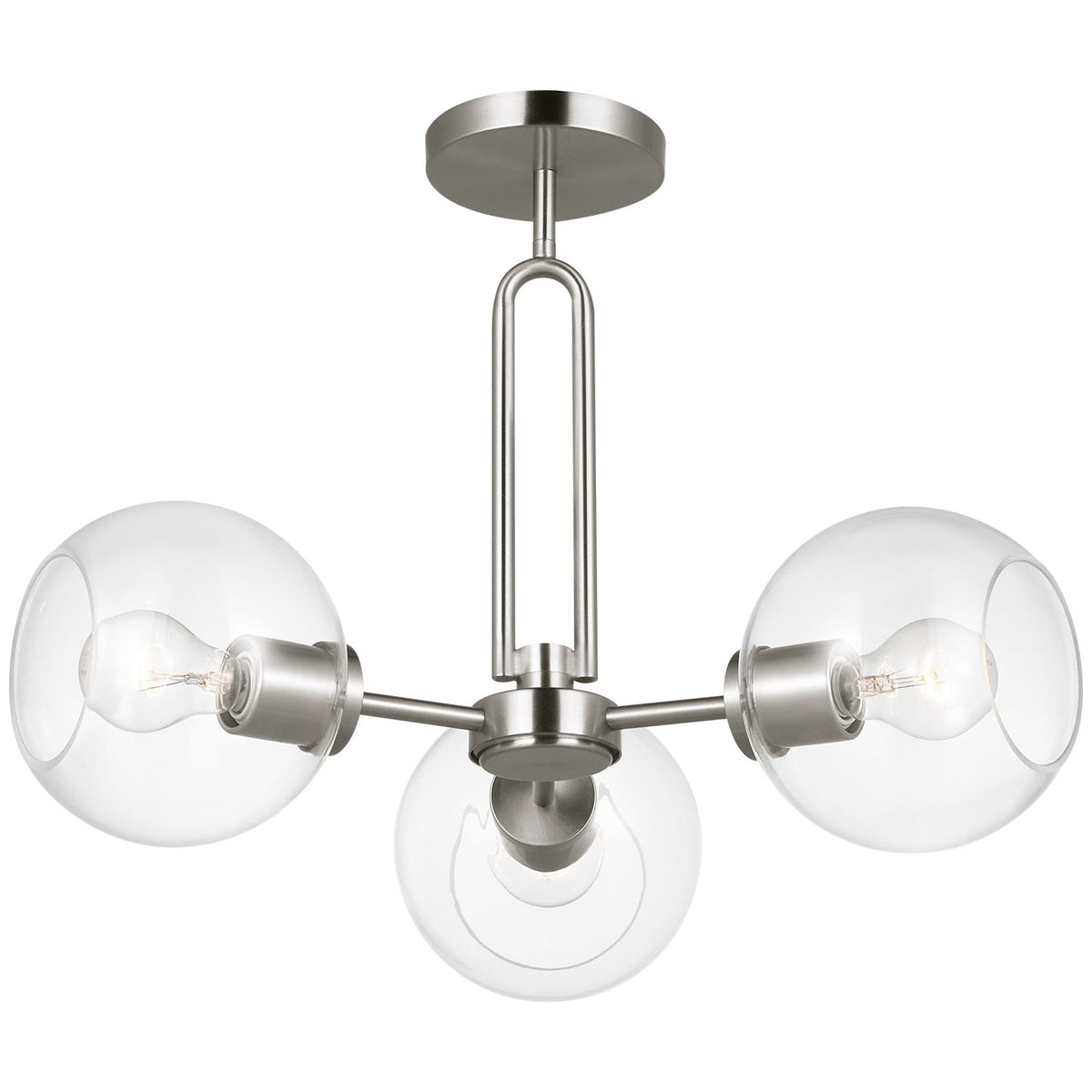 Sea Gull Lighting Codyn 3-Light Semi-Flush Convertible Pendant