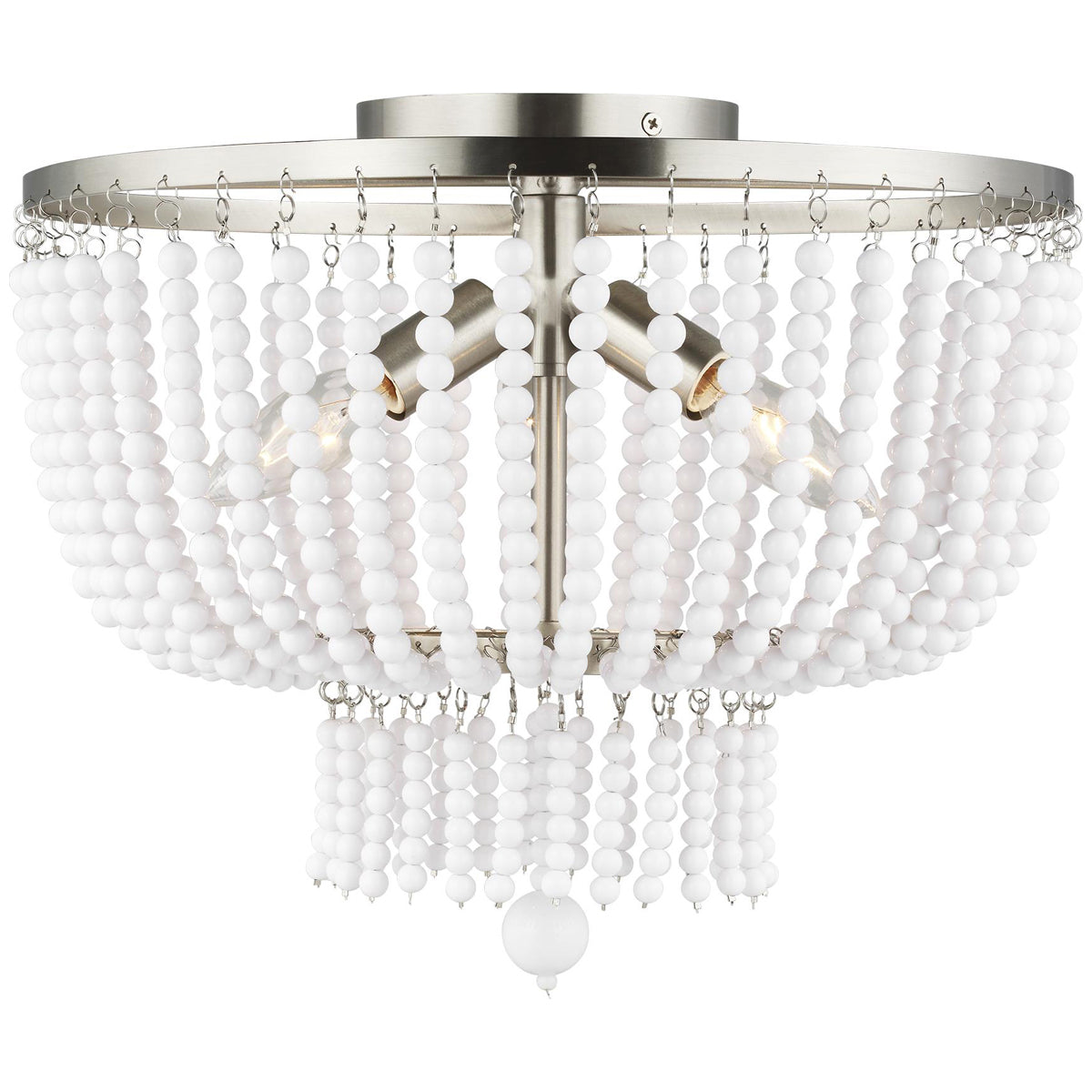 Sea Gull Lighting Jackie 3-Light Semi-Flush Mount without Bulb