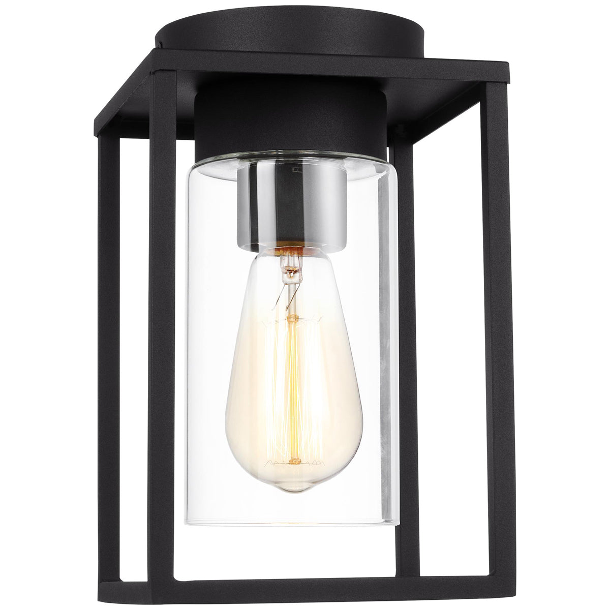 Sea Gull Lighting Vado 1-Light Outdoor Ceiling Flush Mount with Bulb