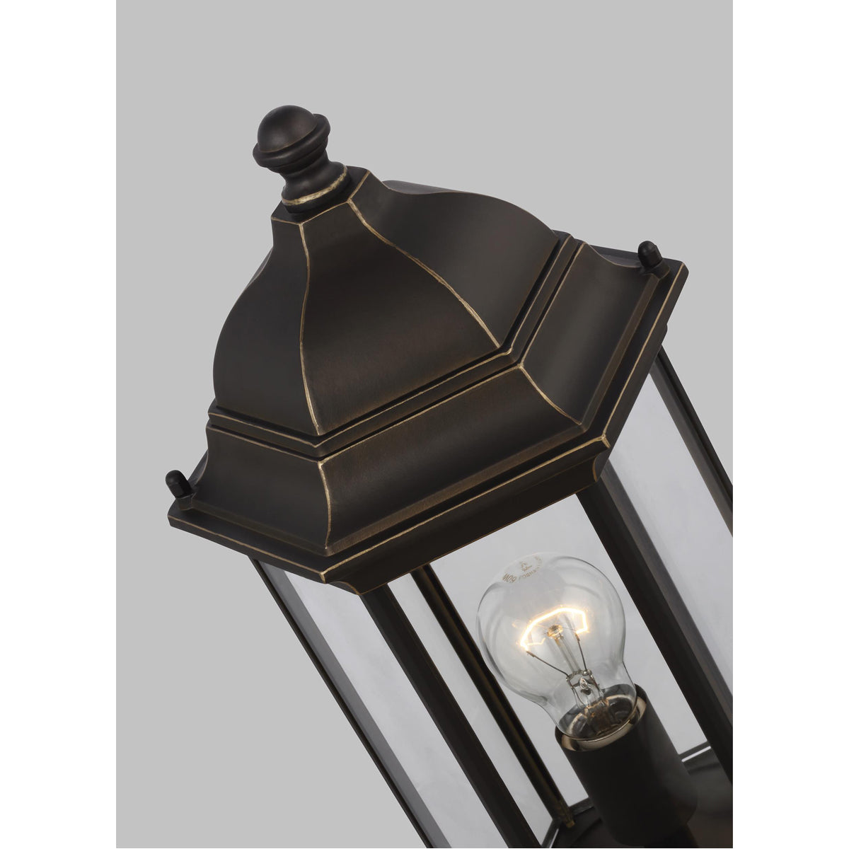 Sea Gull Lighting Sevier 1-Light Outdoor Post Lantern without Bulb