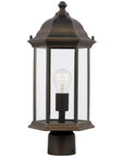 Sea Gull Lighting Sevier 1-Light Outdoor Post Lantern without Bulb