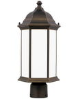 Sea Gull Lighting Sevier 1-Light Outdoor Post Lantern without Bulb