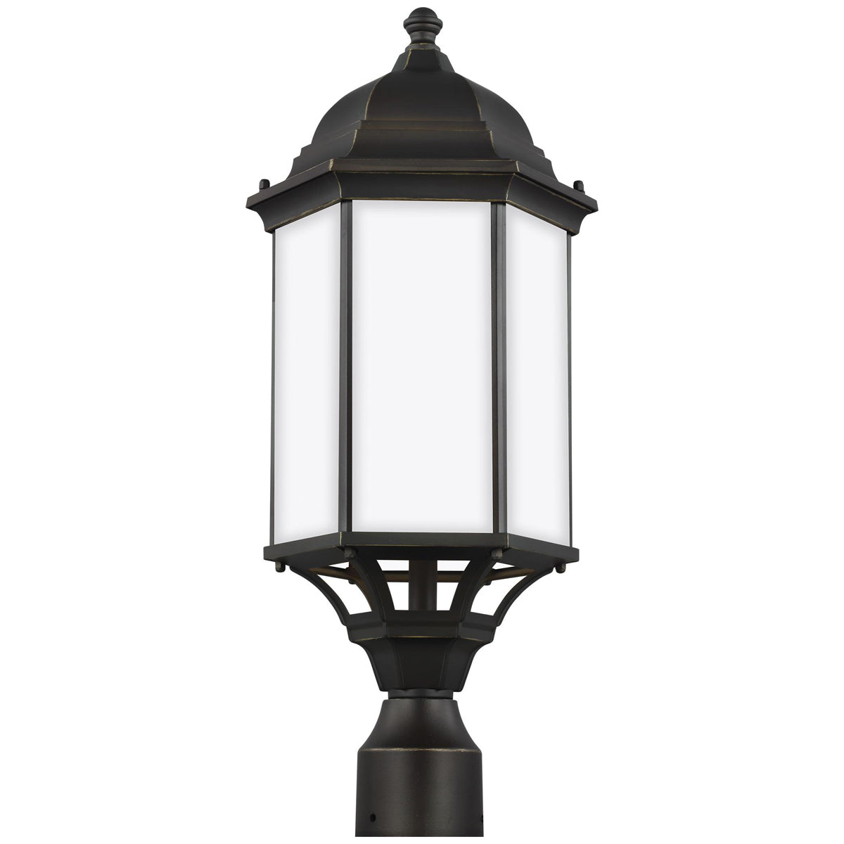 Sea Gull Lighting Sevier Large Outdoor Post Lantern without Bulb