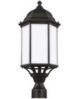 Sea Gull Lighting Sevier Large 1-Light Outdoor Post Lantern with Bulb