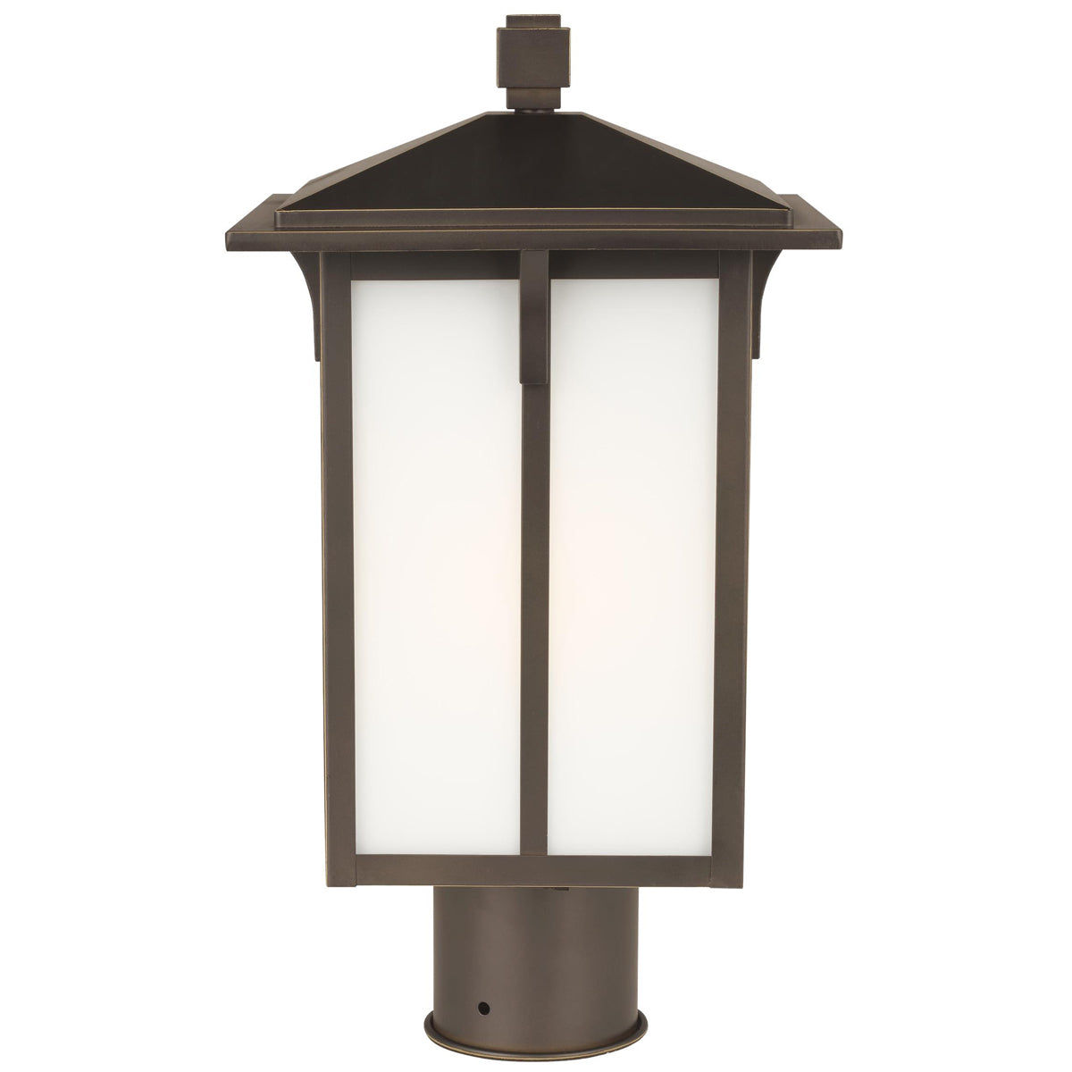 Sea Gull Lighting Tomek 1-Light Outdoor Post Lantern with Bulb