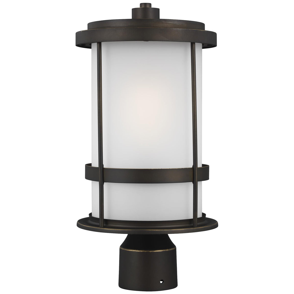 Sea Gull Lighting Wilburn 1-Light Outdoor Post Lantern with Bulb