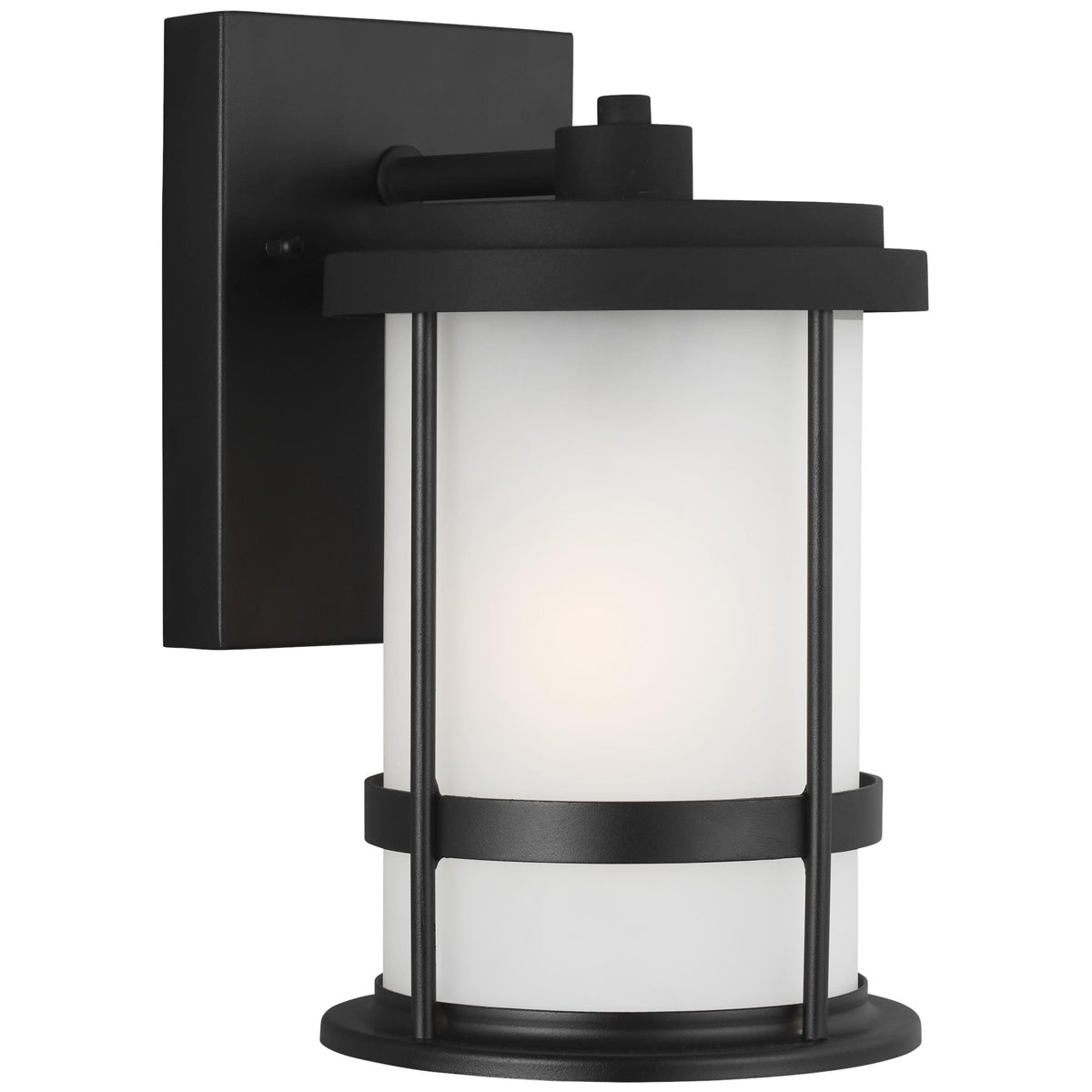 Sea Gull Lighting Wilburn Small 1-Light Outdoor Wall Lantern with Bulb