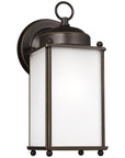 Sea Gull Lighting New Castle Large 1-Light Outdoor Wall Lantern