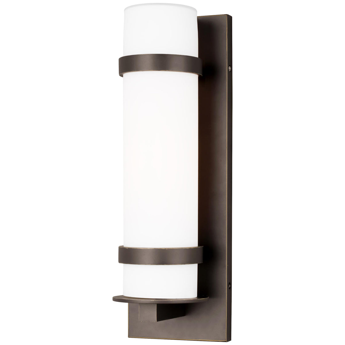 Sea Gull Lighting Alban Medium 1-Light Outdoor Cylinder Wall Lantern