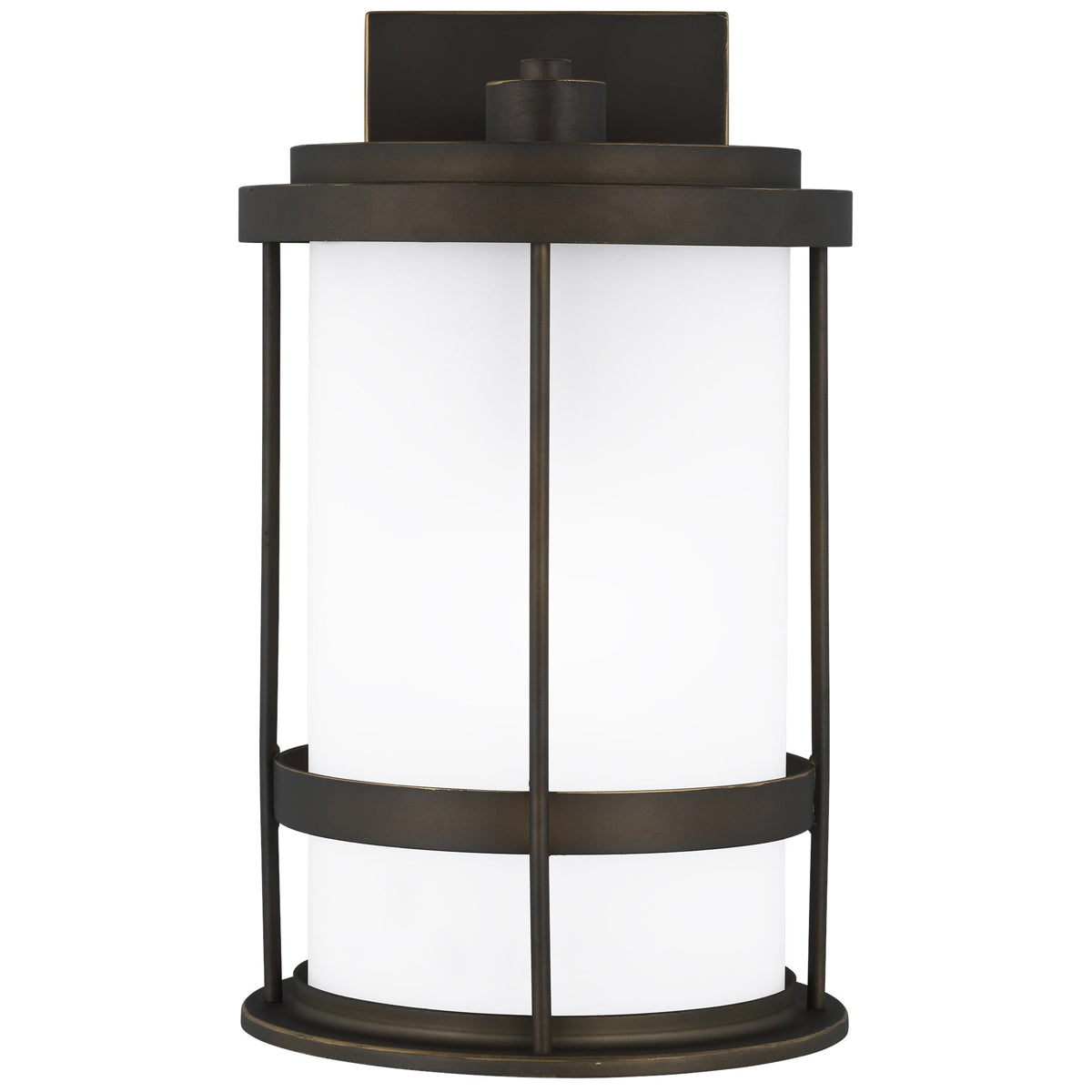 Sea Gull Lighting Wilburn Medium 1-Light Wall Lantern with Bulb