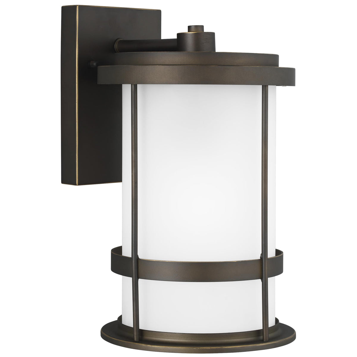 Sea Gull Lighting Wilburn Medium 8&quot; 1-Light Outdoor Wall Lantern