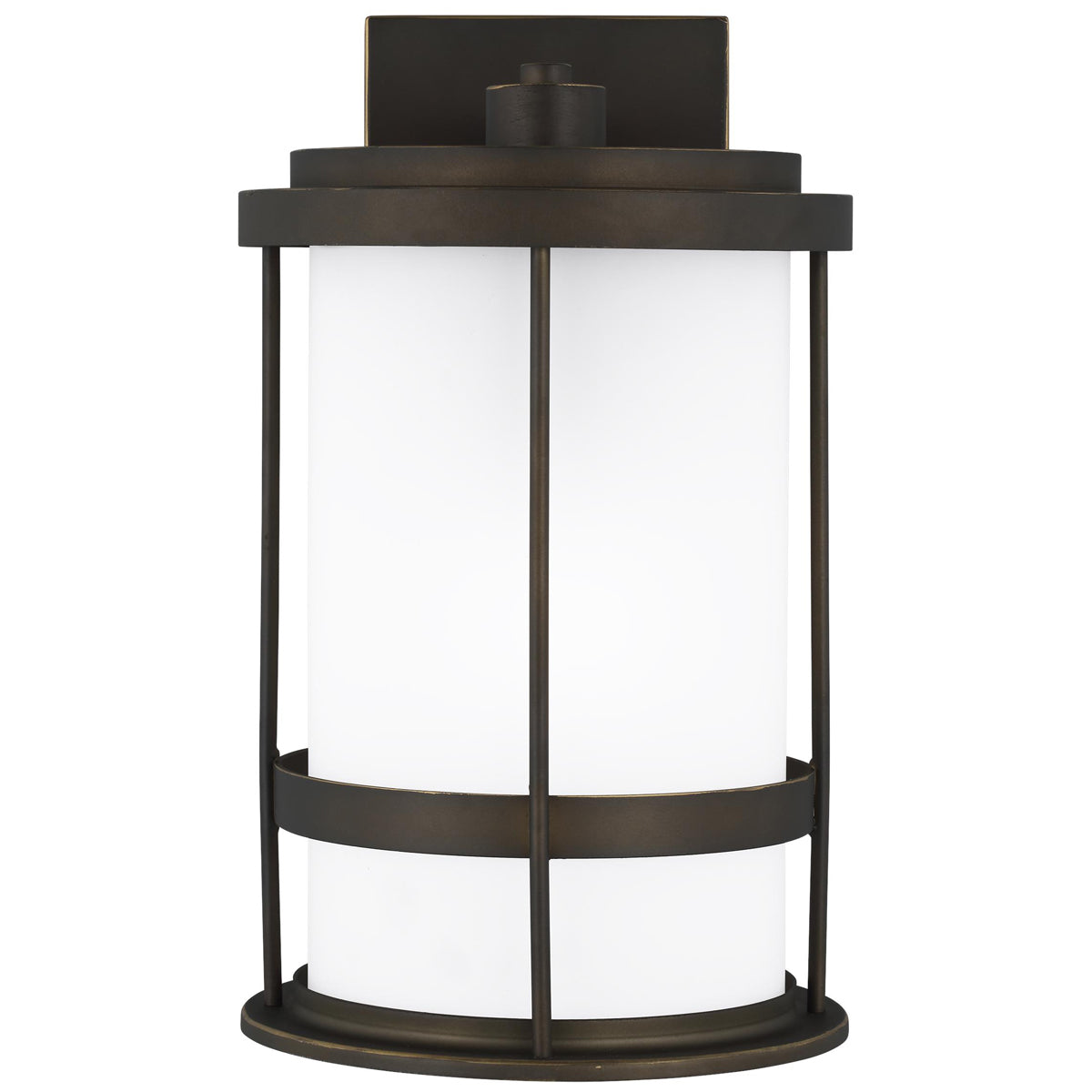 Sea Gull Lighting Wilburn Medium 8&quot; 1-Light Outdoor Wall Lantern