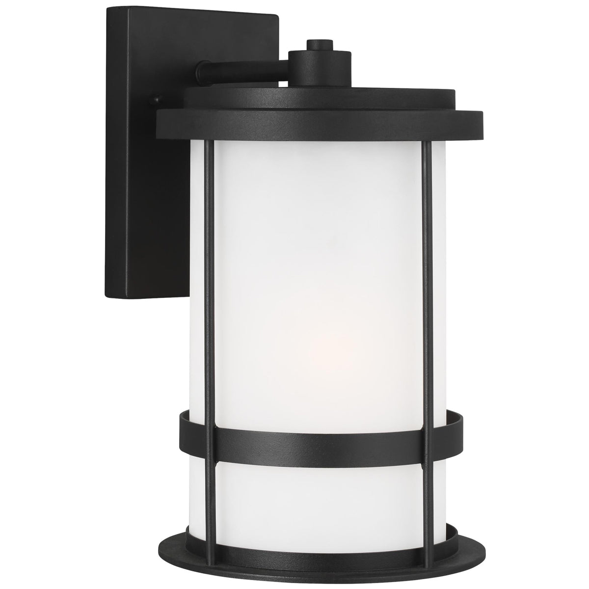 Sea Gull Lighting Wilburn Medium 1-Light Wall Lantern with Bulb