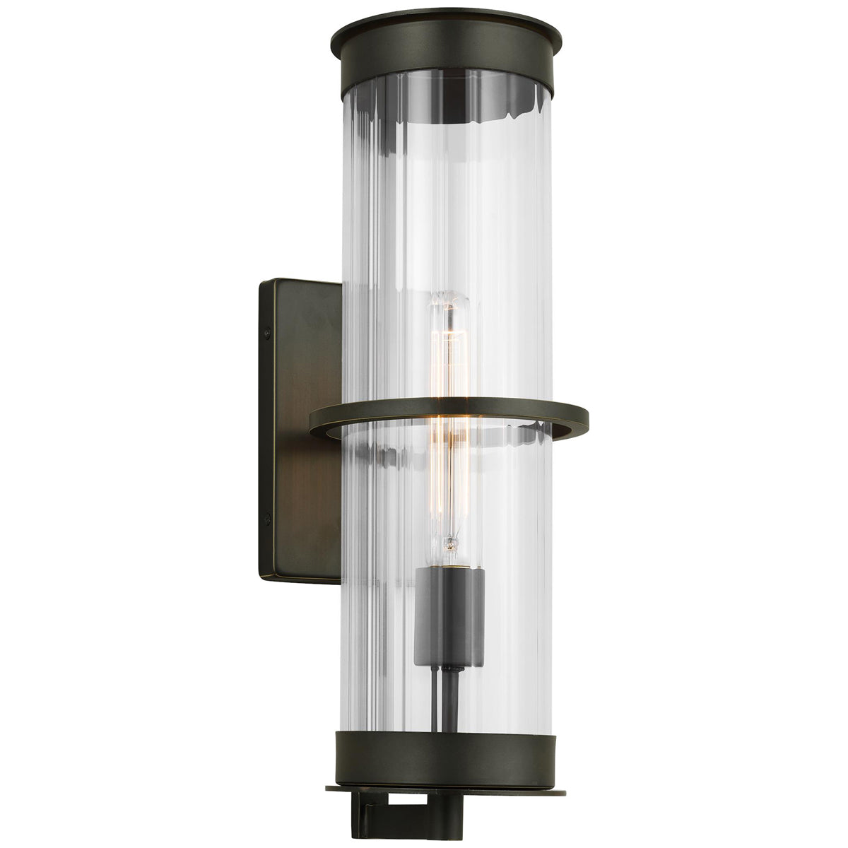 Sea Gull Lighting Alcona 1-Light Outdoor Wall Lantern without Bulb