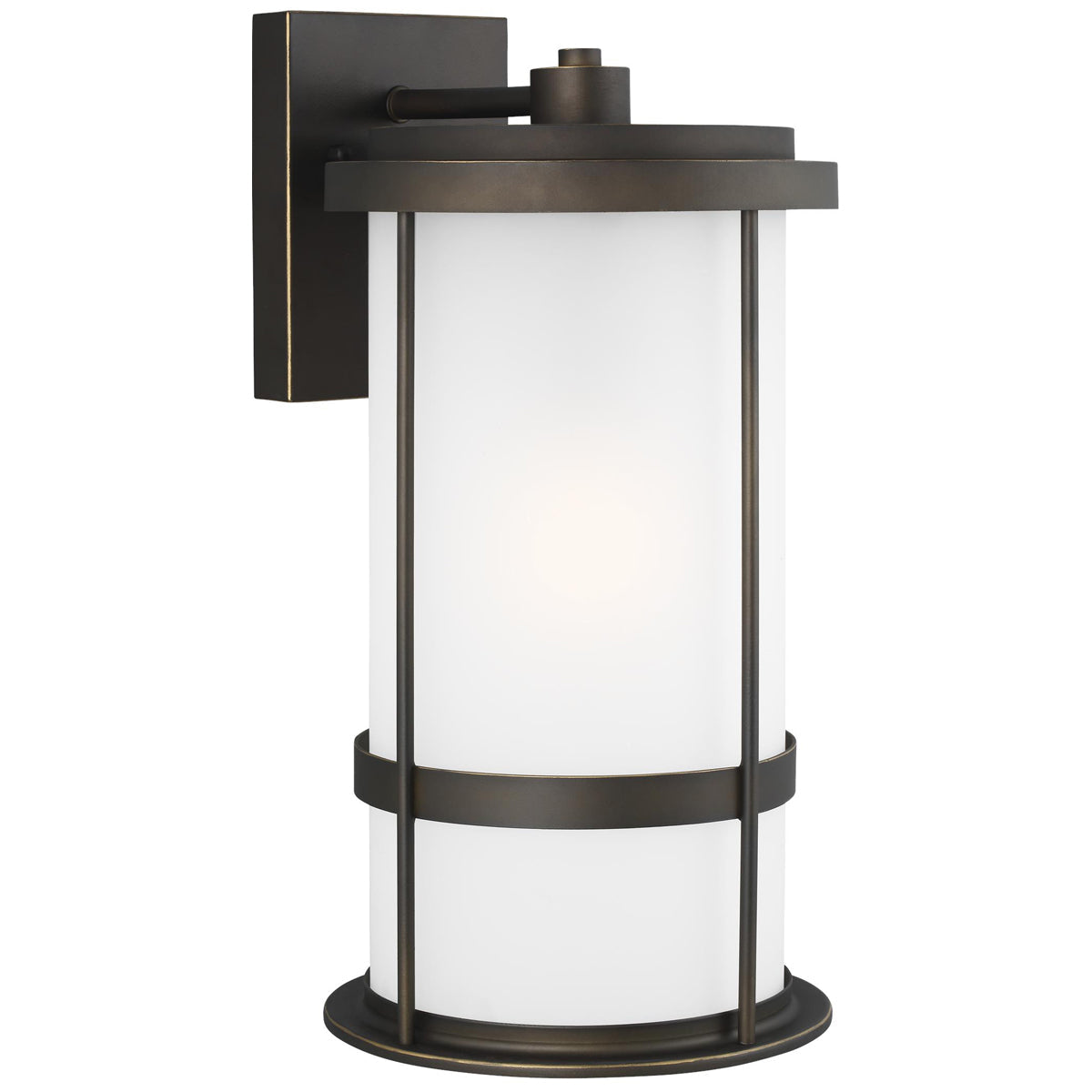 Sea Gull Lighting Wilburn Large 1-Light Outdoor Wall Lantern