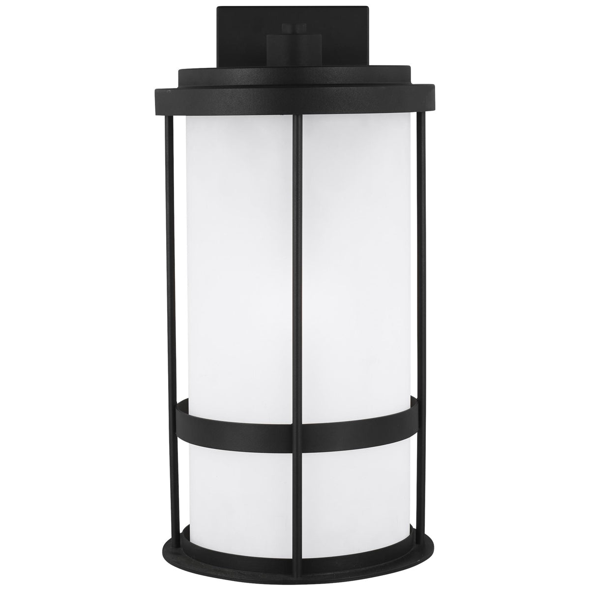 Sea Gull Lighting Wilburn Large 1-Light Outdoor Wall Lantern with Bulb