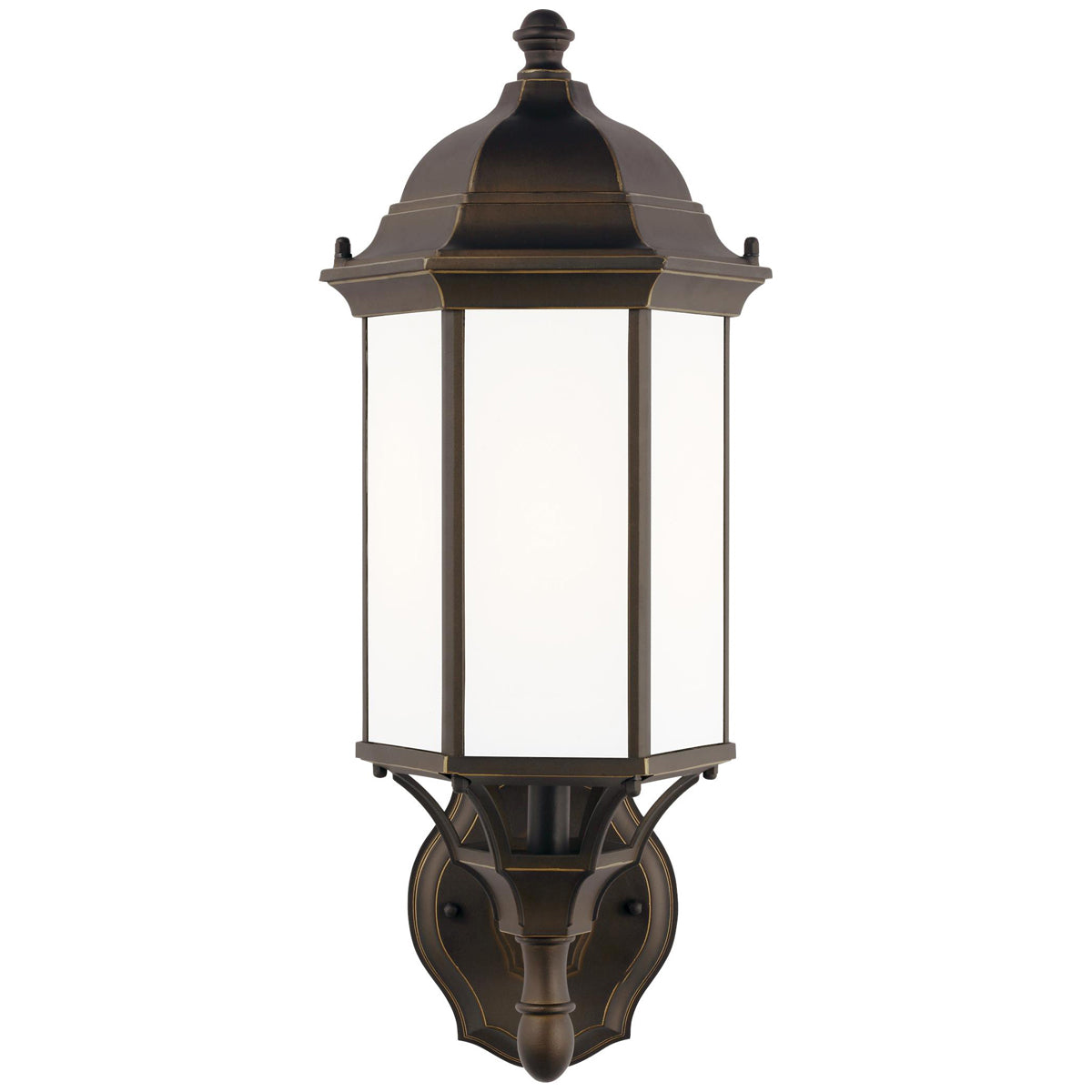 Sea Gull Lighting Sevier Uplight Outdoor Wall Lantern without Bulb