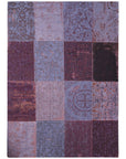 Louis de Poortere Vintage Patchwork 8008 Pale Purple Rug, 4'7" x 6'7"