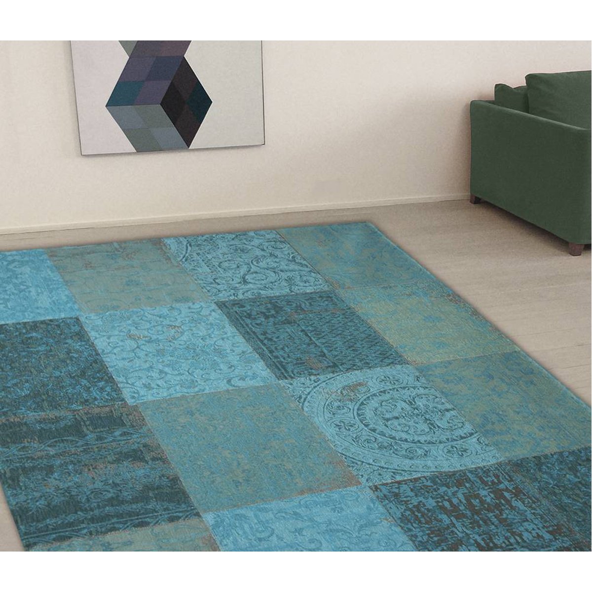 Louis de Poortere Vintage Multi 8015 Azur Rug