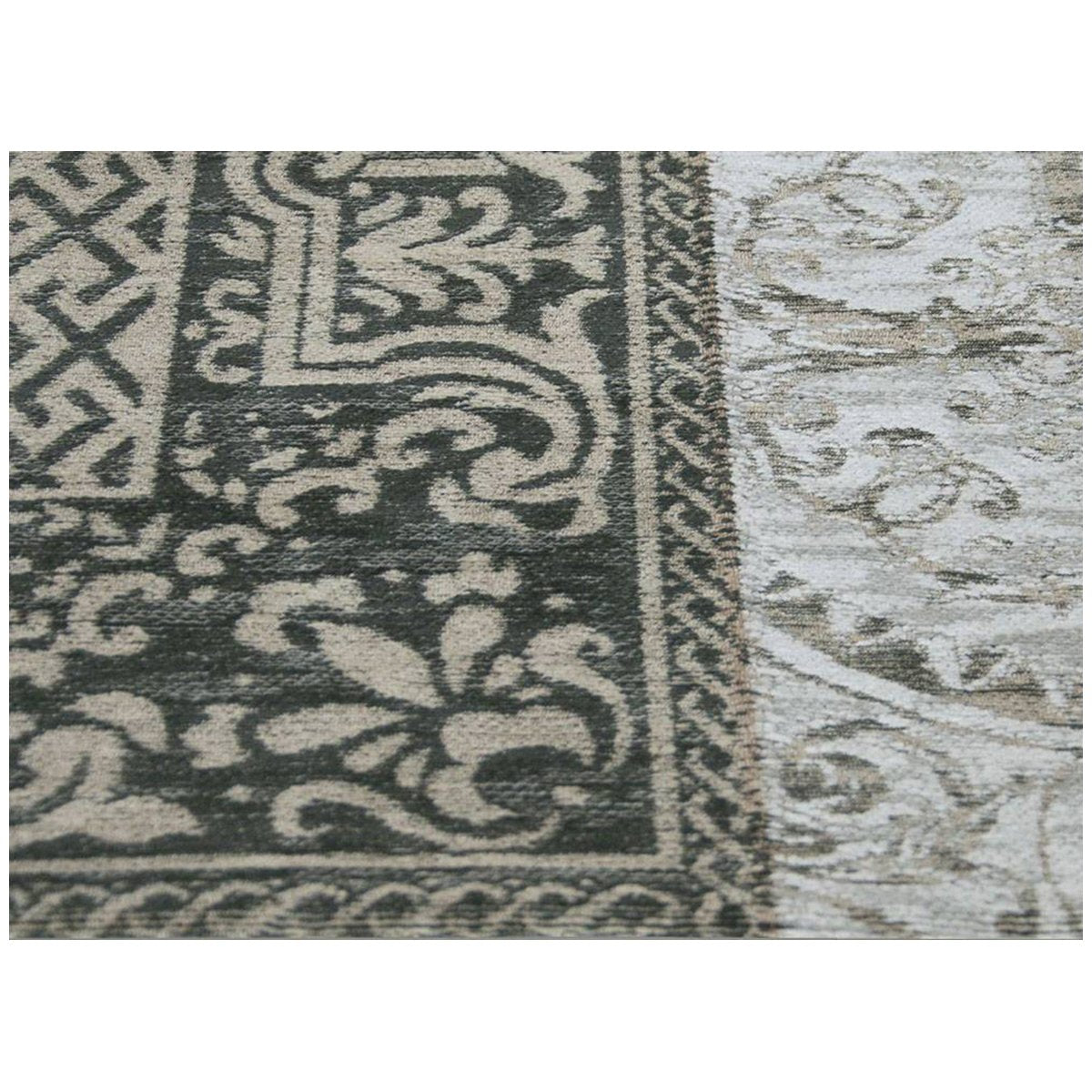 Louis de Poortere Vintage Multi 8101 Black and White Rug