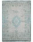 Louis de Poortere Fading World Medaillon 8259 Jade Oyster Rug