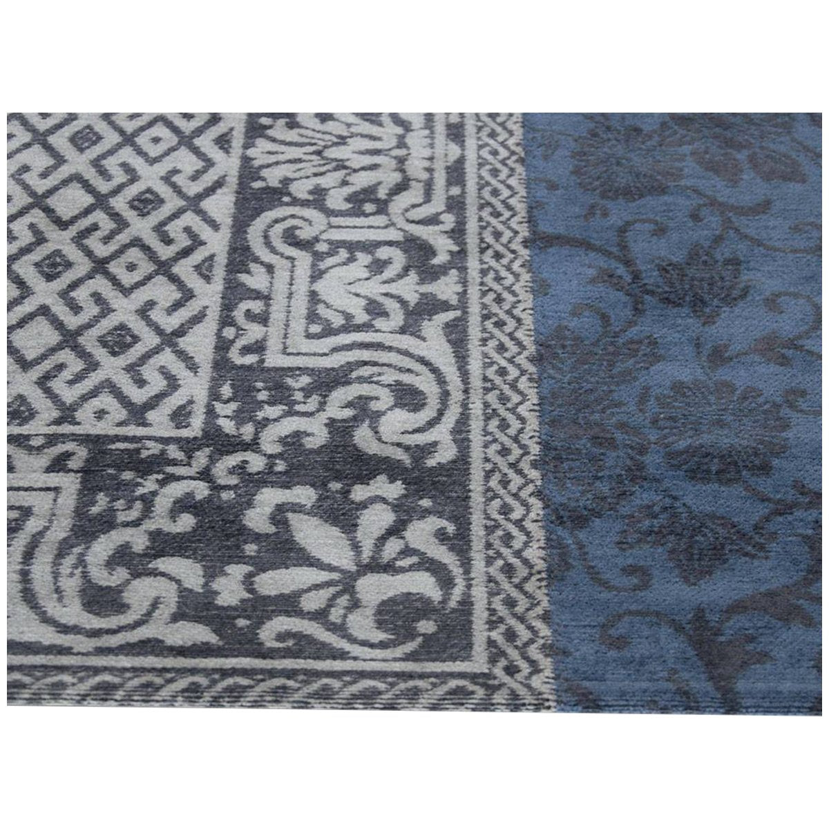 Louis de Poortere Vintage Multi 8108 Bleu Denim Rug