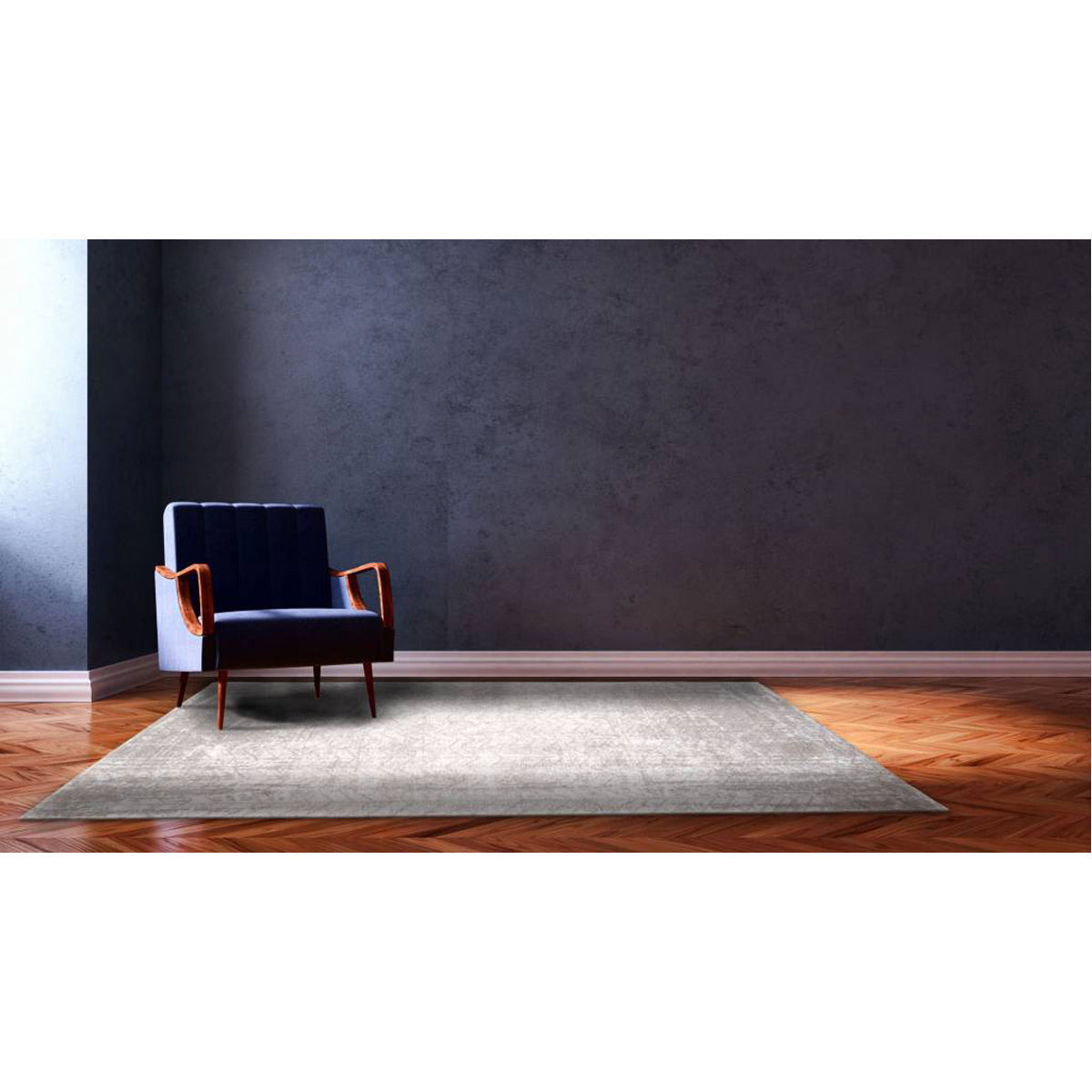 Louis de Poortere Mad Men Jacob&#39;s Ladder 8929 White Plains Rug