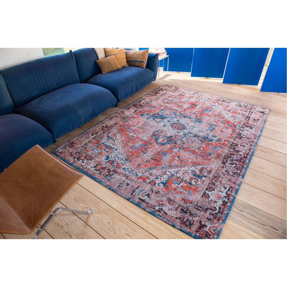 Louis de Poortere Antiquarian Heriz Antique 8703 Classic Brick Rug