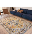 Louis de Poortere Antiquarian Heriz Antique 8704 Amir Gold Rug