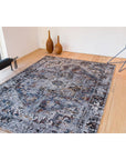 Louis de Poortere Antiquarian Heriz Antique 8707 Divan Blue Rug