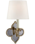 Visual Comfort Lana Single Sconce with Linen Shade