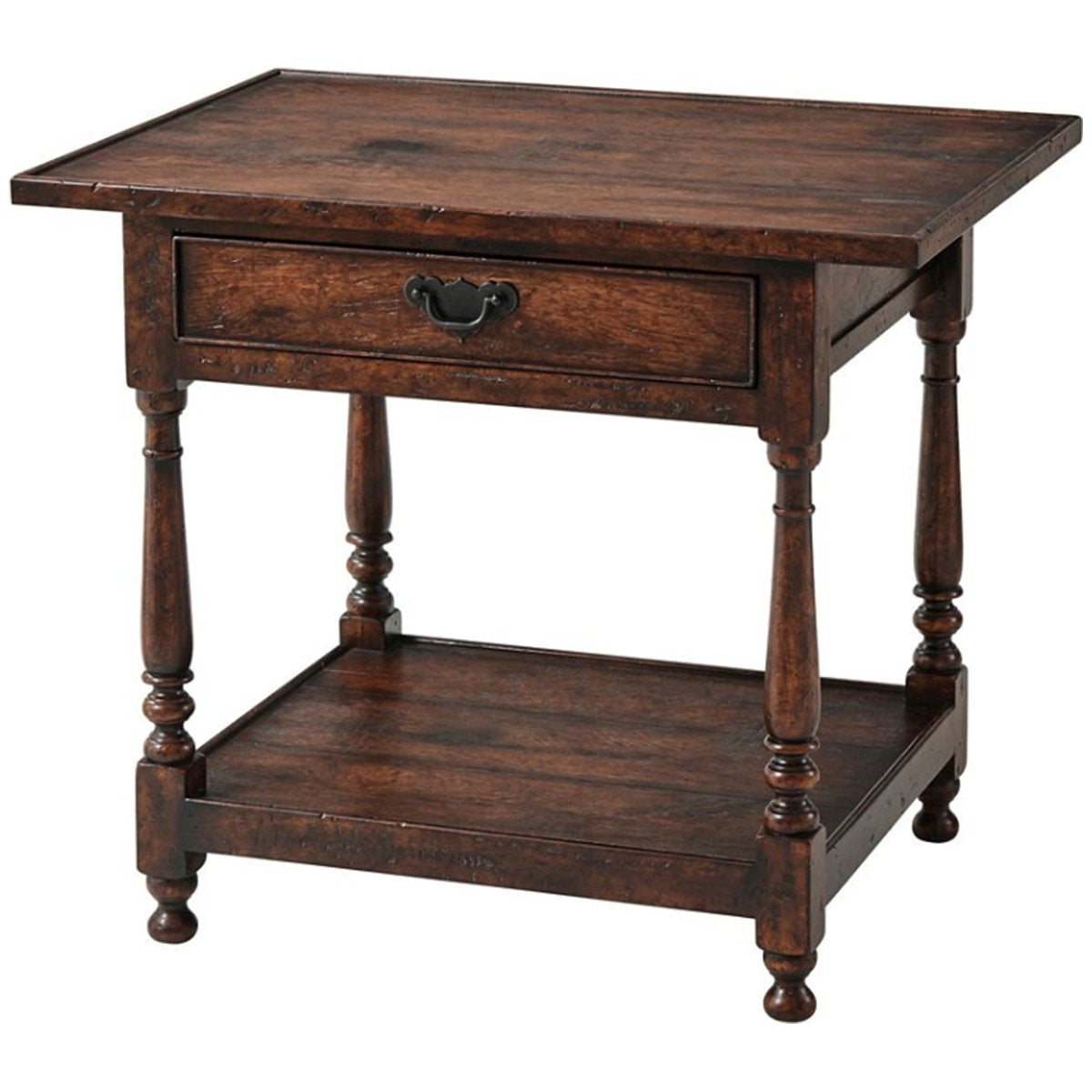 Theodore Alexander Victory Oak Butler&#39;s Accent Accent Table