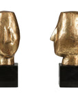 Villa & House Alberto Statue Set of 2 in Gold