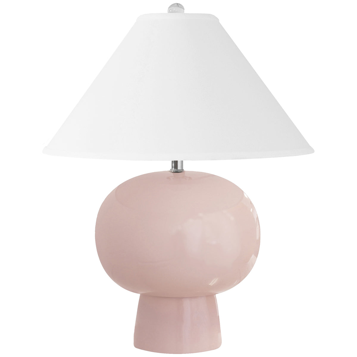 Worlds Away Bulb Shape Ceramic Table Lamp