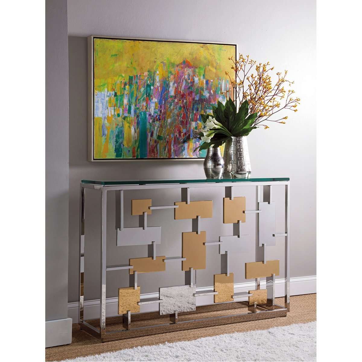 Artistica Home Cityscape Console Table 2041-966C