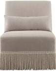 Baker Furniture Madeline Slipper Chair BAA3509C with Bullion