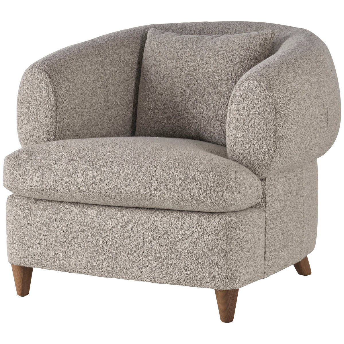 Baker Furniture Taupe Boucle Bubble Chair BAA3800C