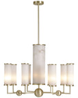 Baker Furniture Sodalite Alabaster Chandelier BAJLD301