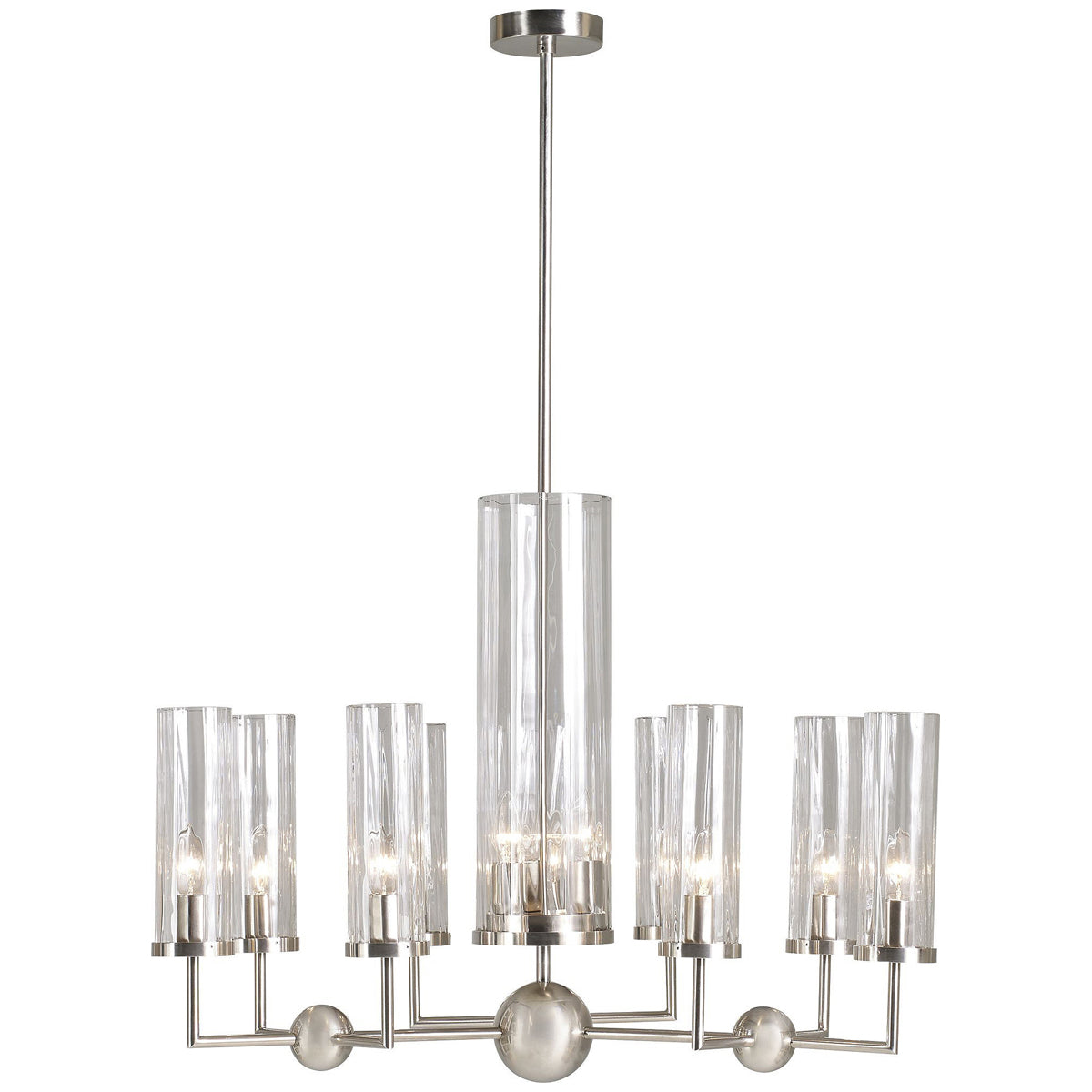 Baker Furniture Sodalite Glass Chandelier BAJLD301