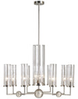 Baker Furniture Sodalite Glass Chandelier BAJLD301