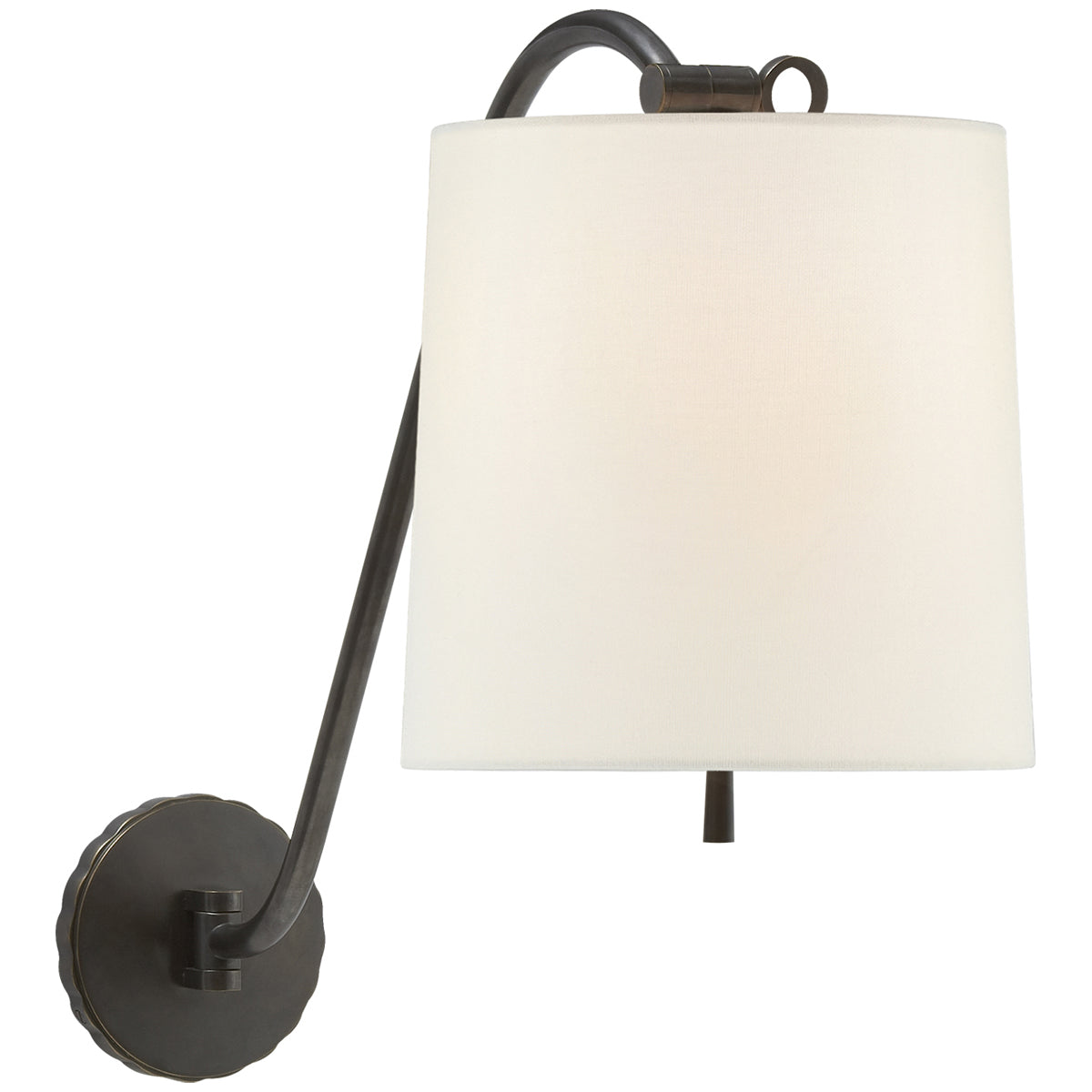 Visual Comfort Understudy Sconce with Linen Shade