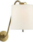 Visual Comfort Understudy Sconce with Linen Shade