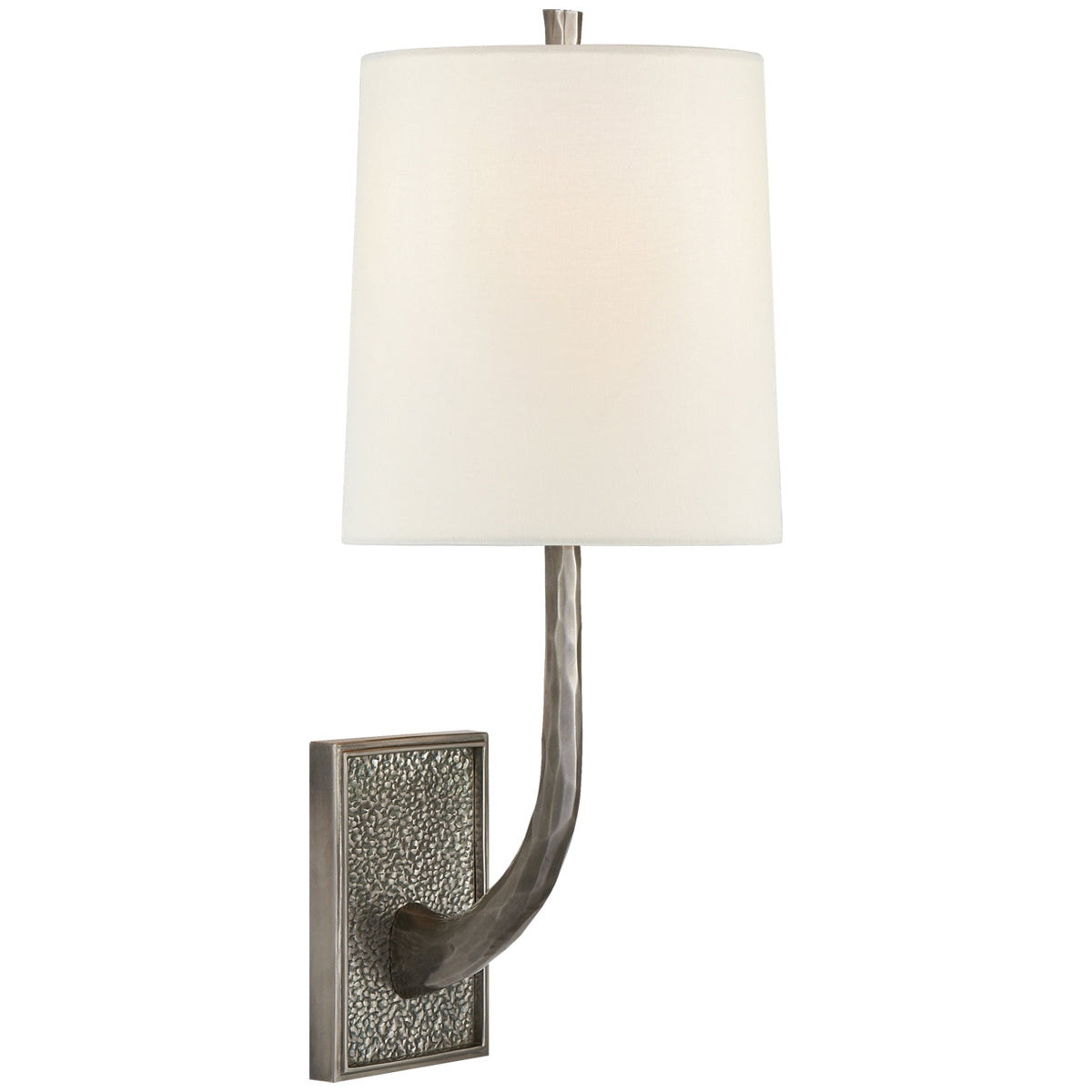 Visual Comfort Lyric Branch Sconce with Linen Shade